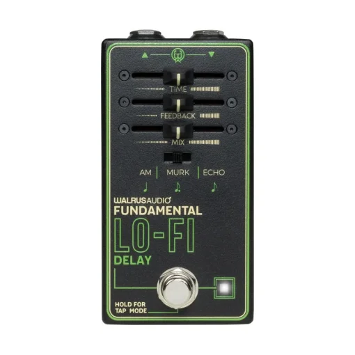 La Fundamental Lo-Fi Delay de Walrus Audio, pédale qui dégrade les répétitions en textures imparfaites.